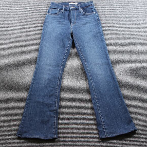 Levi's 725 Jeans Women's 26x28 Blue High Rise Bootcut Stretch - Picture 1 of 9
